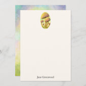 フェアリーパーソナライズされたキノコ ノートカード (正面/裏面)