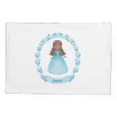 フェアリーパーソナライズされたタープリンセスガールピローケース 枕カバー (裏面)