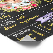 フェアリーパーソナライズされたファースト誕生日ポスター ポスター (角)