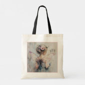 フェアリーパーソナライズされたフラワーガールトートカスタムウェディング トートバッグ (裏面)
