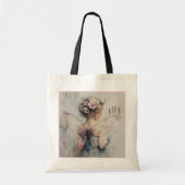 フェアリーパーソナライズされたフラワーガールトートカスタムウェディング トートバッグ (正面)