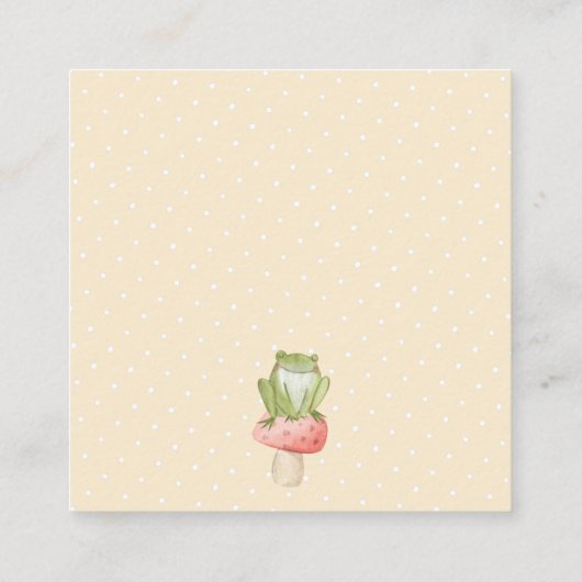 フェアリーパーソナライズされたプリンセスフローラガールズギフト エンクロージャーカード (裏面)