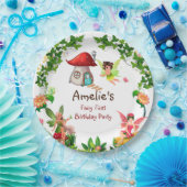 フェアリーパーティーエンチャントガーデン魔法フェアリー誕生日 ペーパープレート (パーティー)