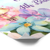 フェアリーパーティーガーデンフェアリー誕生日ウェルカムポスター ポスター (角)