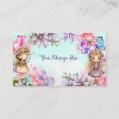 フェアリーパーティーガーデンフェアリー誕生日エンクロージャカード エンクロージャーカード (正面)