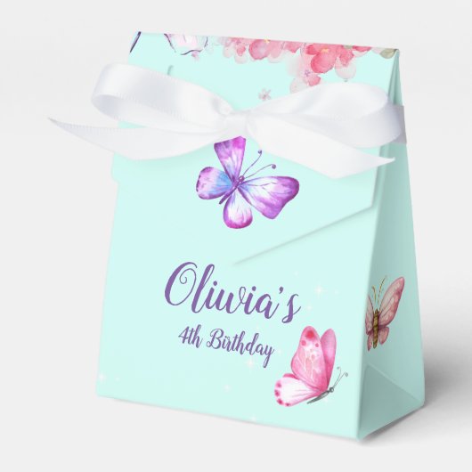 フェアリーパーティーガーデンフェアリー誕生日フェイスボックス フェイバーボックス (正面サイド)