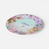 フェアリーパーティーガーデンフェアリー誕生日 ペーパープレート (アングル)