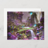 フェアリーファンタジーキャッスルランドスケープ ポストカード (正面/裏面)