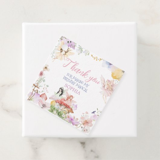 フェアリーファーストお洒落バースデーパーティースクエア フェイバータグ (インサイチュ)