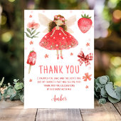 フェアリーファーストストロベリーフェアリー誕生日 サンキューカード