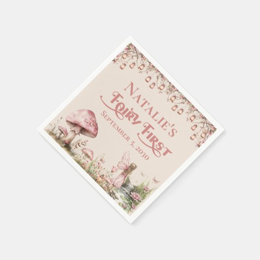 フェアリーファーストテーマガールズファーストパーティー スタンダードカクテルナプキン (角)