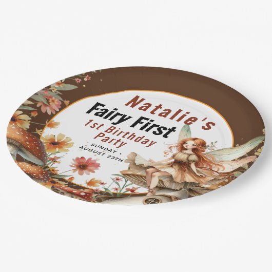 フェアリーファーストテーマガールズファーストパーティー ペーパープレート (アングル)