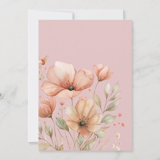 フェアリーファーストテーマガールズファーストパーティー 招待状 (裏面)