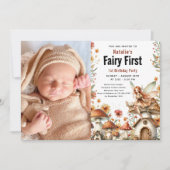 フェアリーファーストテーマガールズファーストパーティー 招待状 (正面)
