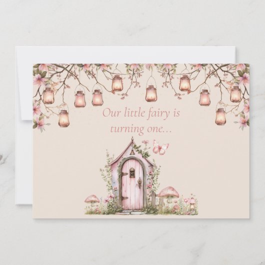 フェアリーファーストテーマガールズファーストパーティー 招待状 (裏面)