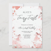フェアリーファーストテーマガールズファーストパーティー 招待状 (正面)