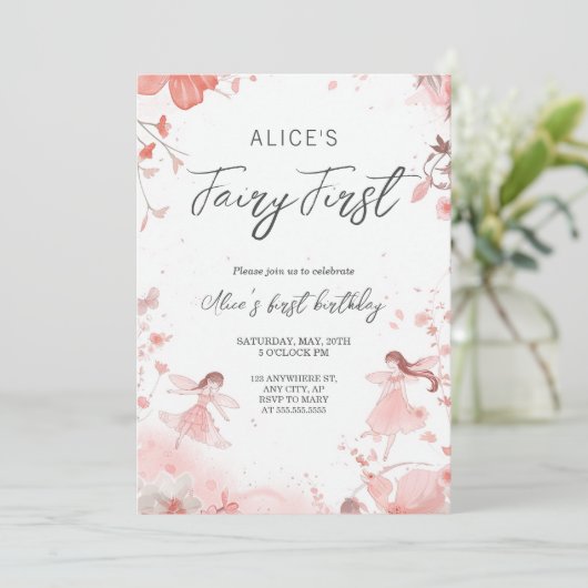 フェアリーファーストテーマガールズファーストパーティー 招待状 (スタンド正面)