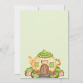 フェアリーファーストテーマ1歳の誕生日パーティー 招待状 (裏面)