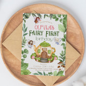 フェアリーファーストテーマ1stフォレスト誕生日パーティー 招待状
