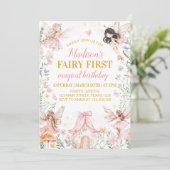 フェアリーファーストフローラガーデン誕生日招待状 招待状 (スタンド正面)