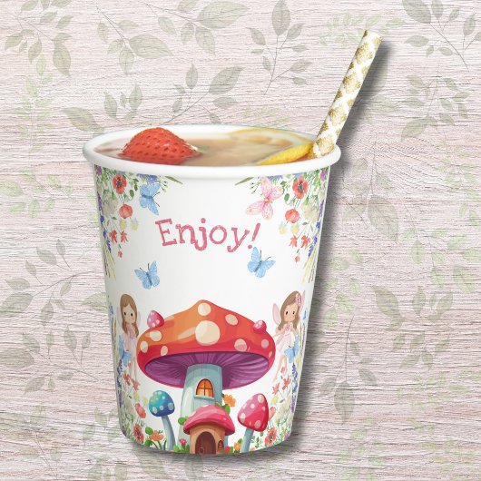 フェアリーファーストフローラガール1st誕生日パーティー 紙コップ