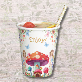 フェアリーファーストフローラガール1st誕生日パーティー 紙コップ