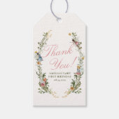 フェアリーファーストヴィンテージフローラ誕生日 ギフトタグ (正面)