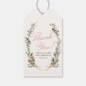 フェアリーファーストヴィンテージフローラ誕生日 ギフトタグ (裏面)