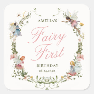 フェアリーファーストヴィンテージフローラ誕生日 スクエアシール