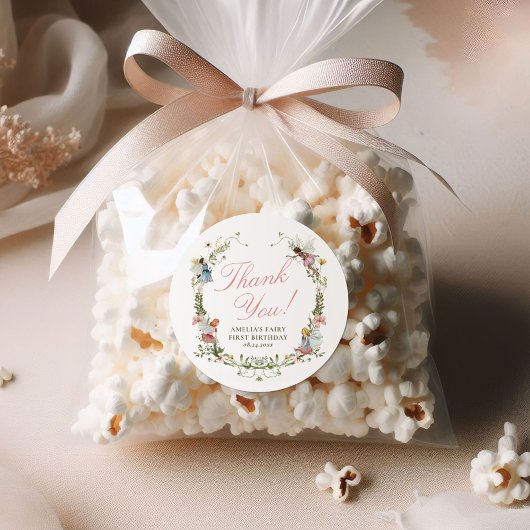 フェアリーファーストヴィンテージフローラ誕生日 ラウンドシール