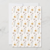 フェアリーファーストヴィンテージフローラ誕生日 招待状 (裏面)