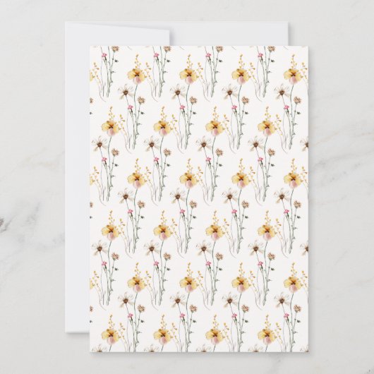 フェアリーファーストヴィンテージフローラ誕生日 招待状 (裏面)