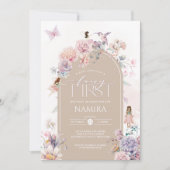 フェアリーファースト誕生日エンチャントガーデンパーティー 招待状 (正面)