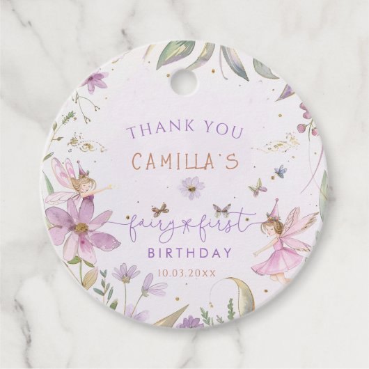 フェアリーファースト誕生日ガール フェイバータグ (正面)