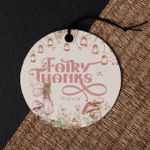 フェアリーファースト誕生日パーティーテーマカスタムサンキューユー フェイバータグ