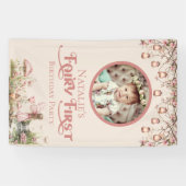 フェアリーファースト誕生日パーティービニパーソナライズされたアル 横断幕 (横)