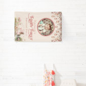 フェアリーファースト誕生日パーティービニパーソナライズされたアル 横断幕 (インサイチュ)