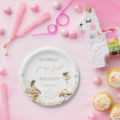 フェアリーファースト誕生日パーティーボホ ペーパープレート (パーティー)