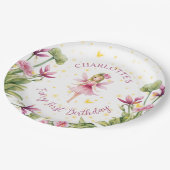 フェアリーファースト誕生日パーティー紙プレート ペーパープレート (アングル)