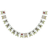 フェアリーファースト誕生日フォレストガーデンキノコ バンティングフラッグ (全)