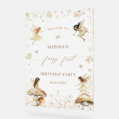 フェアリーファースト誕生日ボホウェルカムアクリルサイン アクリルサイン (傾斜)