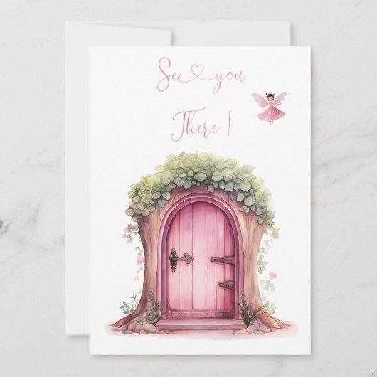 フェアリーファースト誕生日マジカルパーティの招待状 招待状 (裏面)