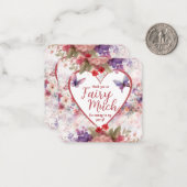 フェアリーファースト誕生日ミニサンキュー ノートカード (正面/裏面インサイチュ)