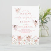 フェアリーファースト誕生日招待状ガール 招待状 (スタンド正面)