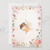 フェアリーファースト誕生日招待状フェアリー招待状 招待状 (裏面)