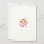 フェアリーファースト誕生日招待状フェアリー招待状 招待状 (裏面)