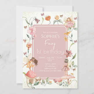 フェアリーファースト誕生日招待状フェアリー招待状 招待状