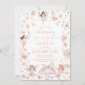 フェアリーファースト誕生日招待状 招待状 (正面)