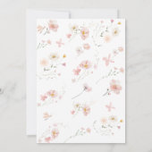 フェアリーファースト誕生日招待状 招待状 (裏面)