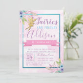 フェアリーファースト誕生日招待状 招待状 (スタンド正面)